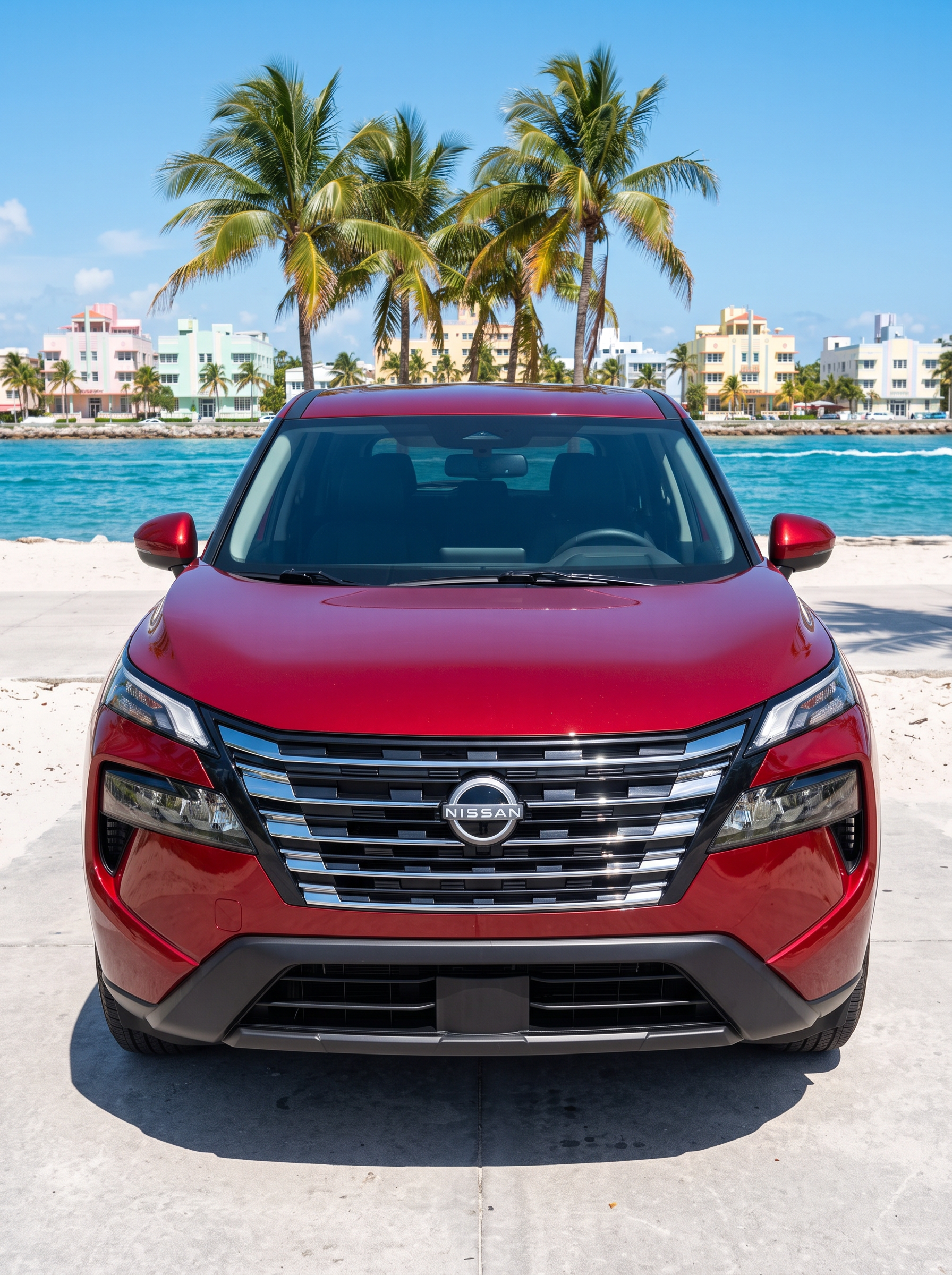 2025 Nissan Rogue — Red available to rent from Good Guyz Rental Cars